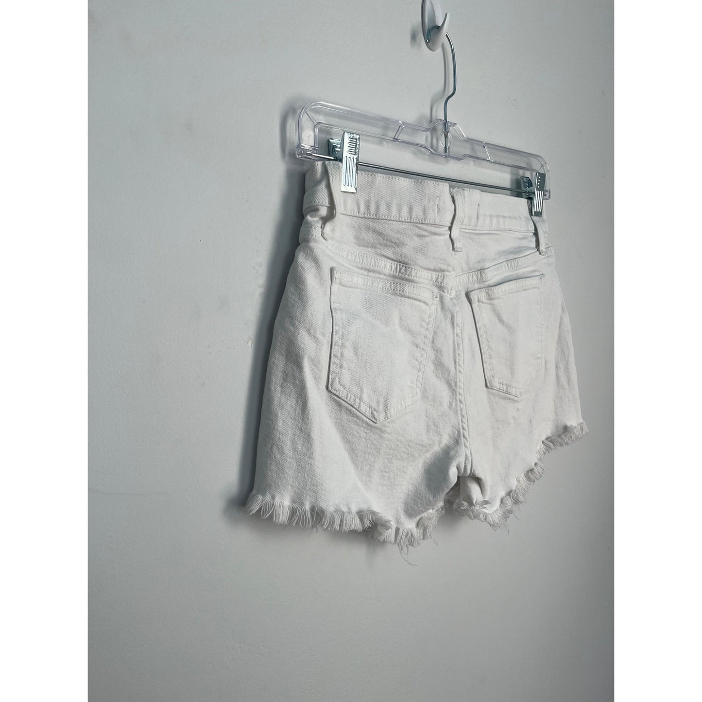 Joes Jeans Ozzie Shorts Women 25 White Denim Cutoff Frayed Hem 4 Inch