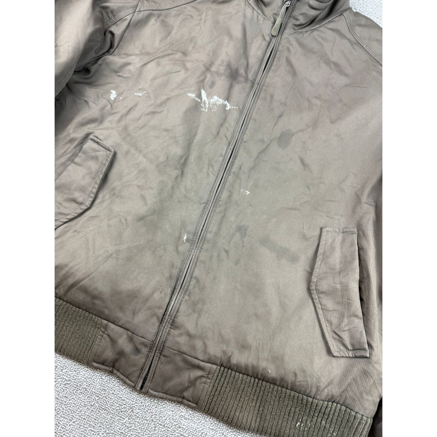 Calvin Klein Men's Size XL Olive Green Full-Zip Bomber Jacket