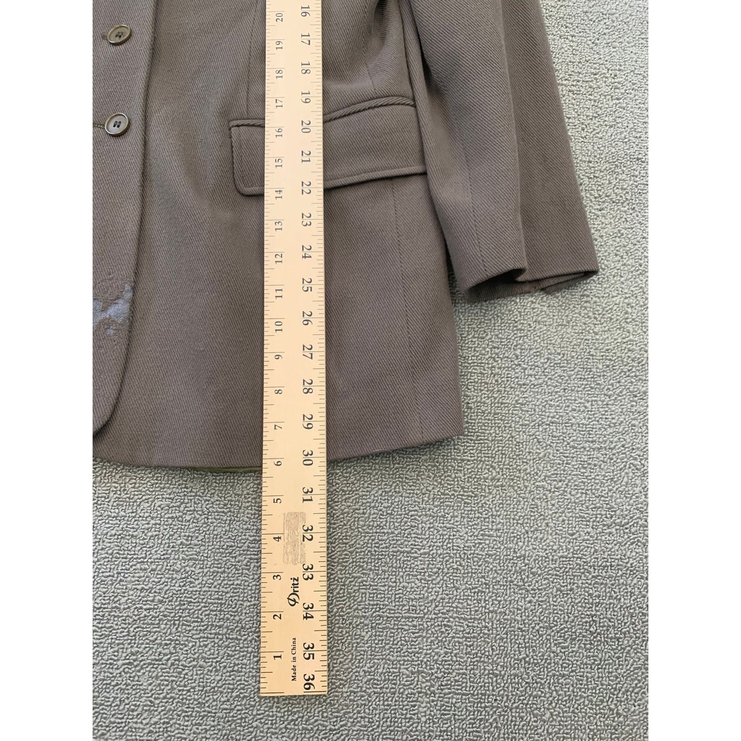 GianMarco Venturi Women's 46 Brown Button Front Long Jacket