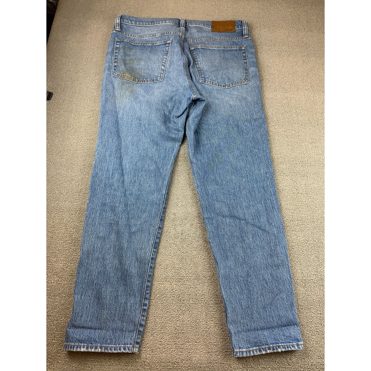 Madewell Mens W34 L32 Blue Denim Straight Leg Jeans