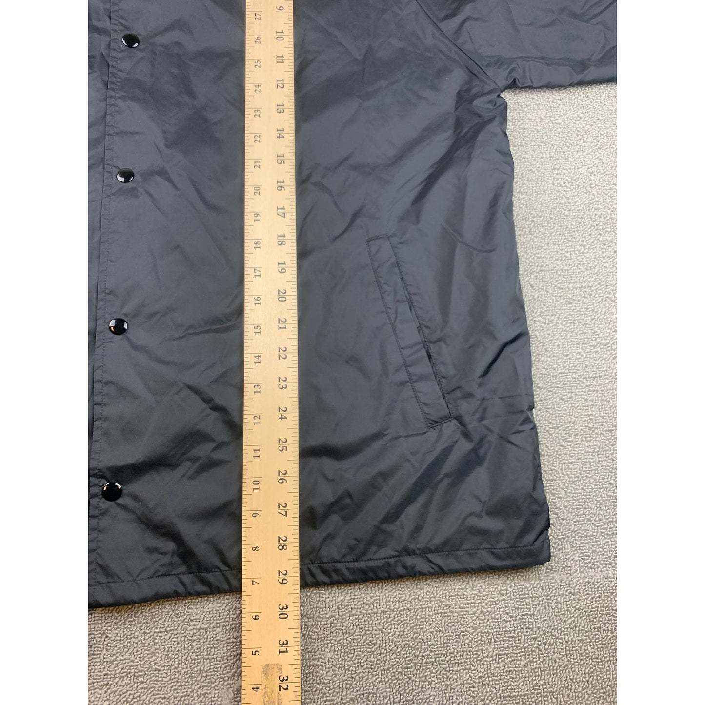 Vintage Jerzees by Russell Men's XL Black Coaches Wind Breaker 90's Jacket