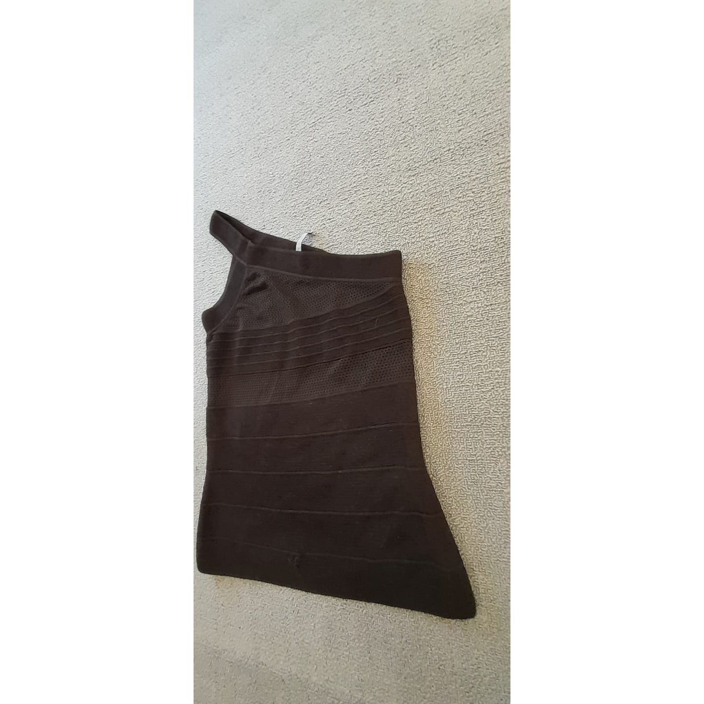 Giorgio Armani Womens Size 44 Black One Shoulder Bandage Knit Top