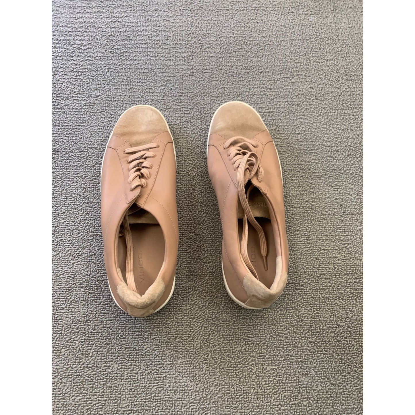 VINCE Women 7 Janna Suede Leather Low Top Lace Up Sneaker