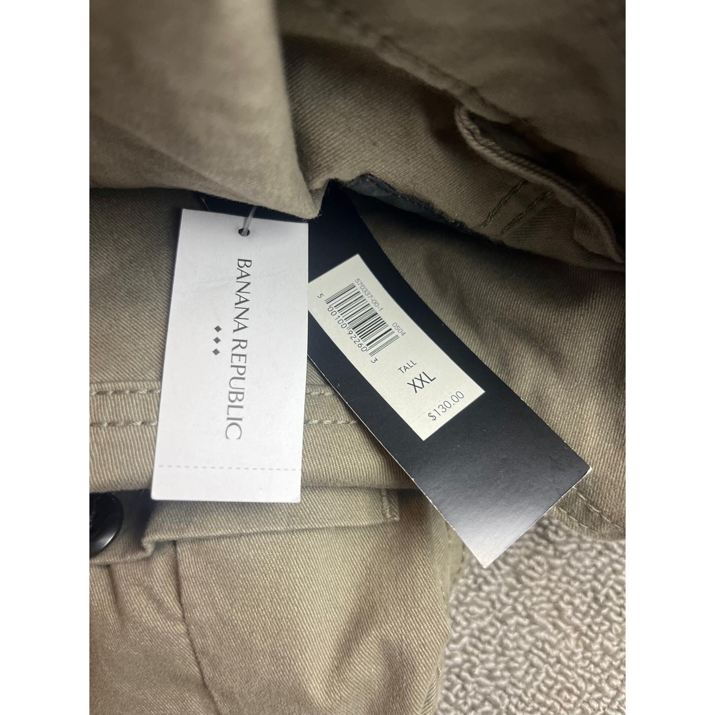 Banana Republic Men XXL Tall Cotton Explorer flight Suit Jumpsuit Olive NWT