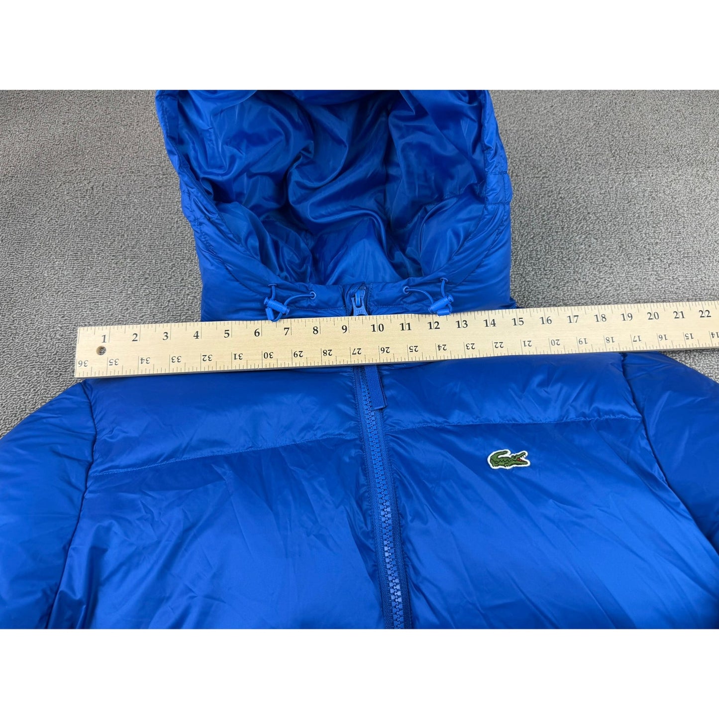 Sample Lacoste Men's Size Medium Blue Puffer Jacket Sample FW 22