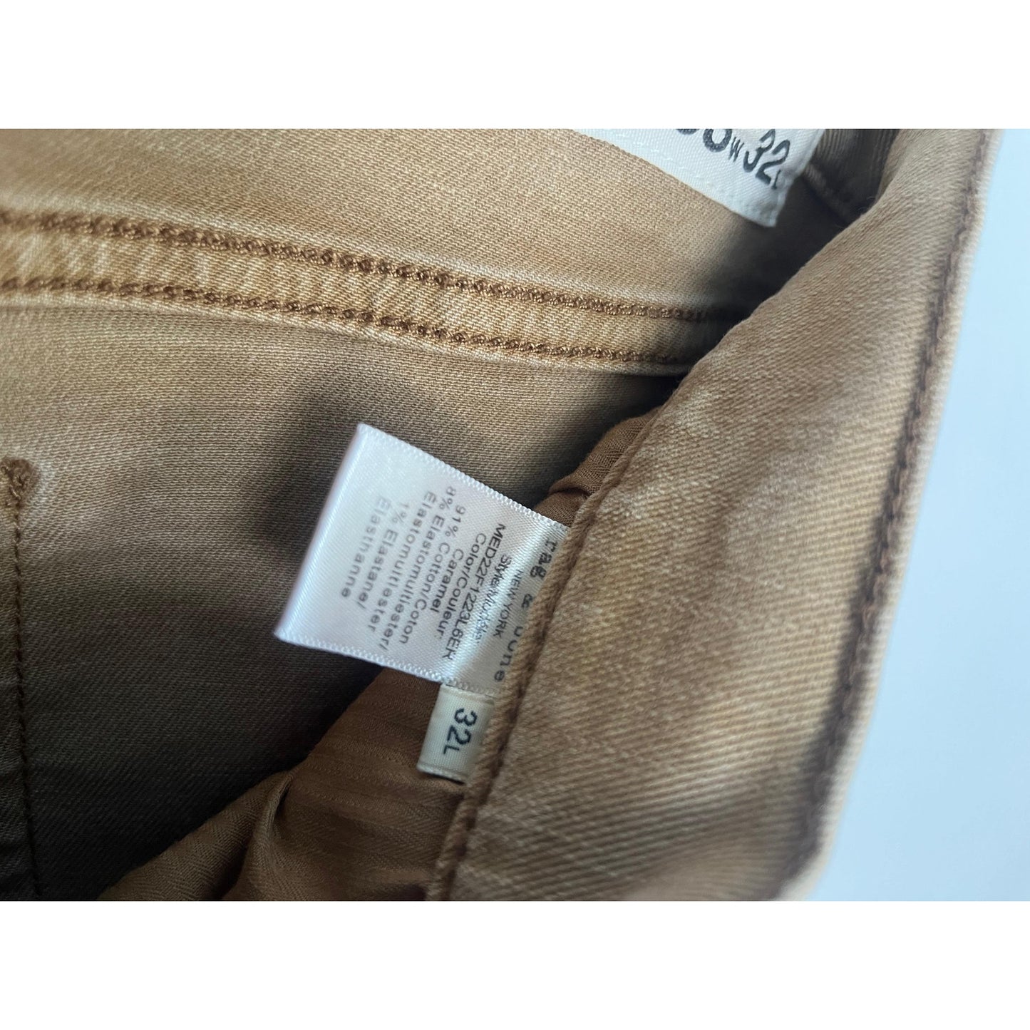 Rag & Bone Slim Fit 2 Men 33x32 Tan Stretch Cotton Pants