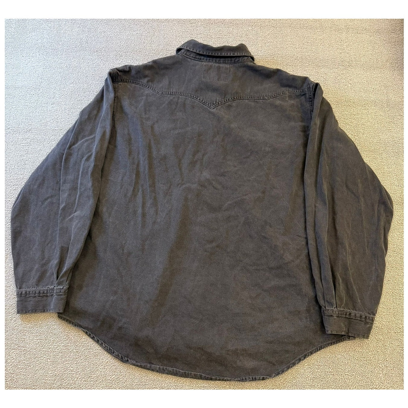 Levis Mens XXL Black Western Jean Snap Shirt Long Sleeve