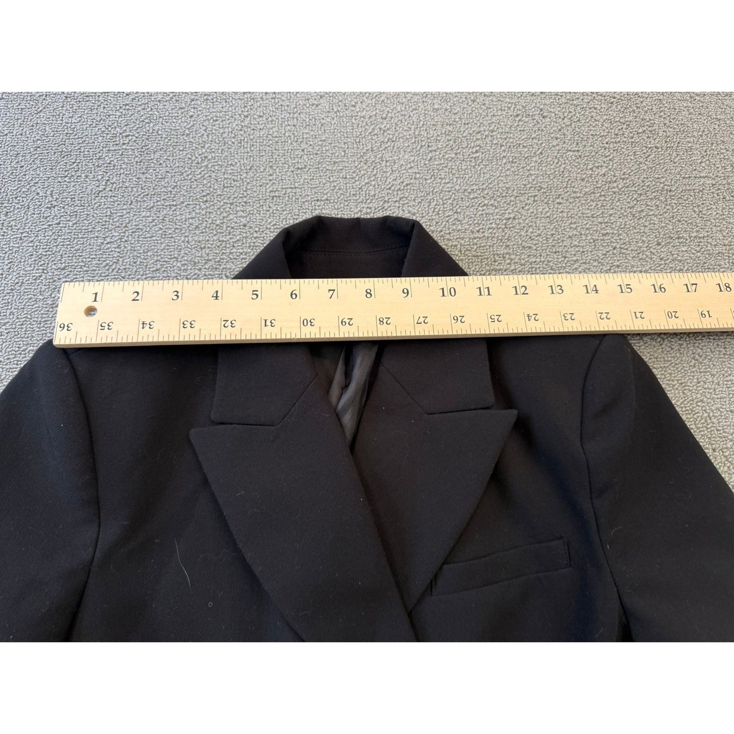 ZARA Women XS Black Double Breasted Blazer Black