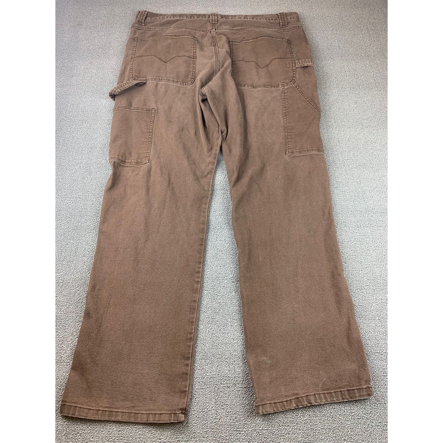 Real Ranch Men 40x34 Brown Work Cargo Pants