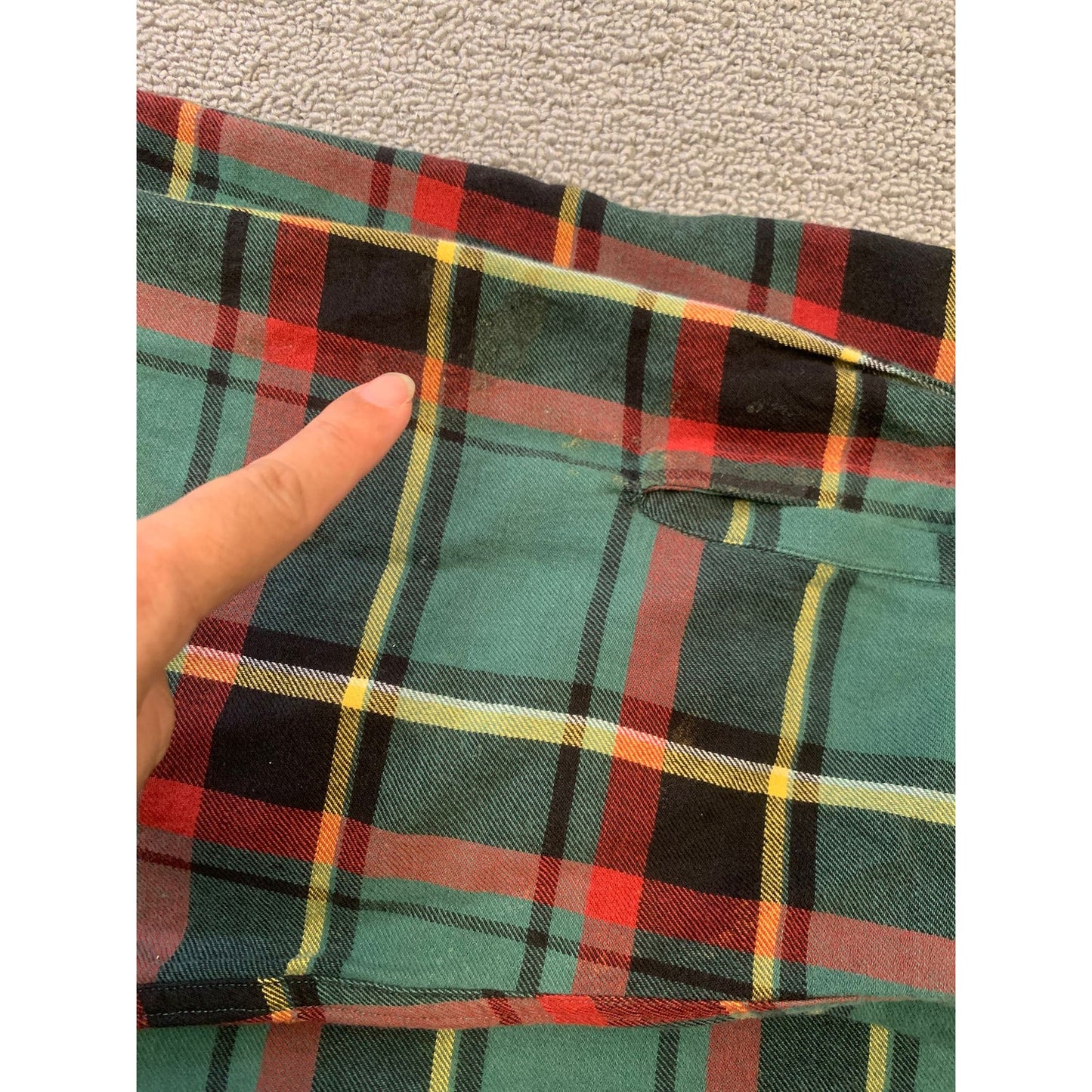 Polo By Ralph Lauren Men's XL Green Plaid Long Sleeve Flannel Shirt