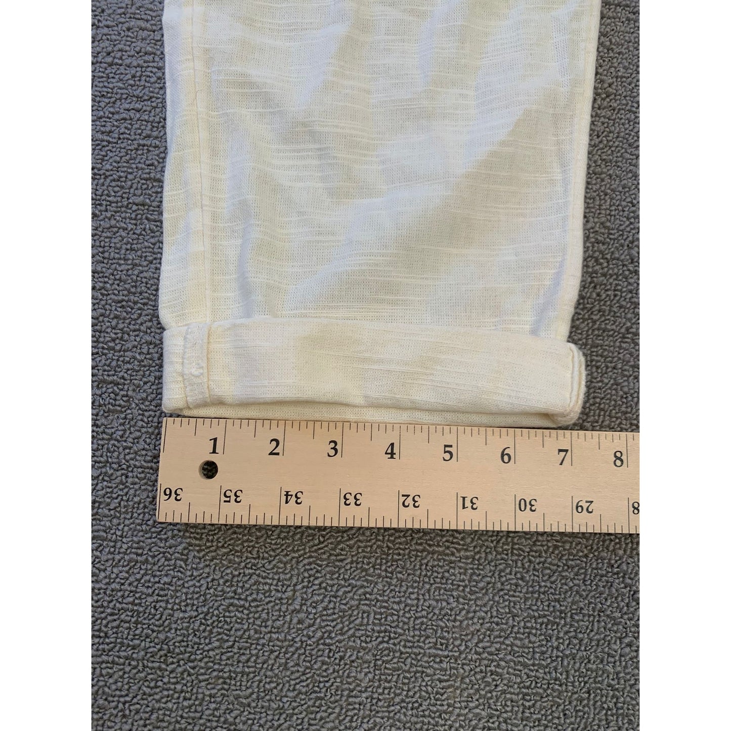L SPACE Female Medium White Cotton Havana Pants Light Summer