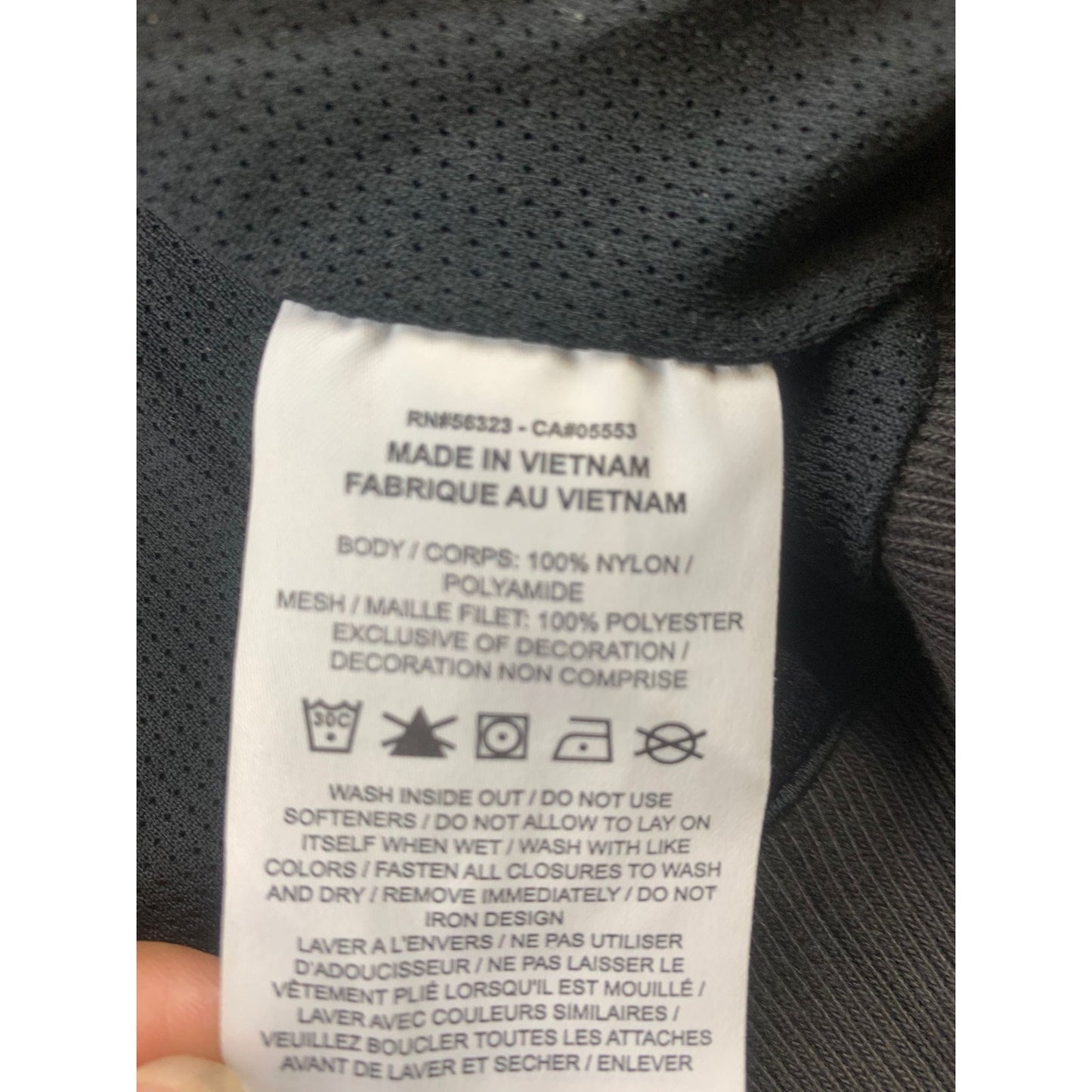 Nike Men's Small Sportswear Windbreaker Jacket All Black Nylon Shell