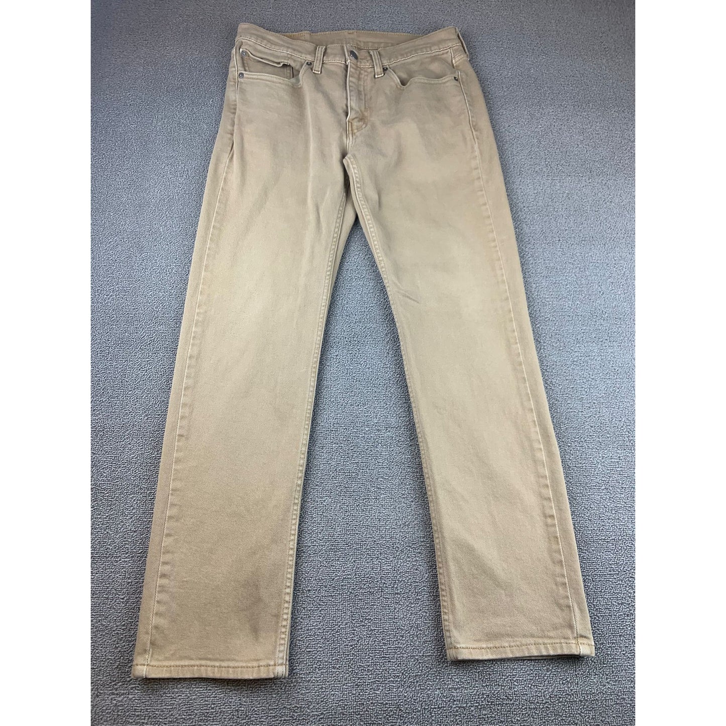 Levi's Men's 31x32 514 Straight Fit Beige Chino Khaki Jeans