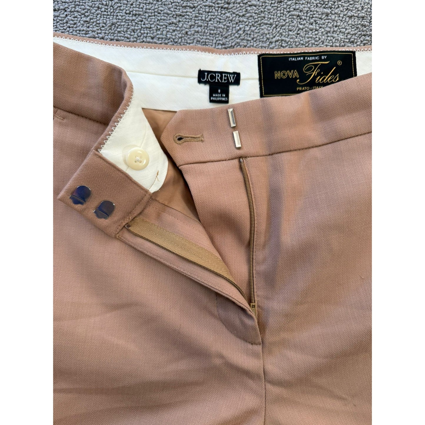 J.Crew Women's Size 8 Italian Fabric Wide Leg Dress Pants