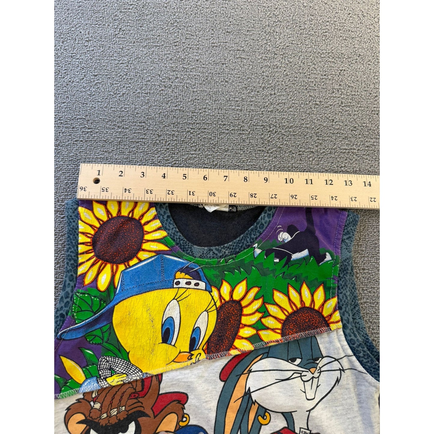 TROLLEY ROSS Women's M Vintage Bugs Bunny Tank Top Lucky Charms Tweety Bird