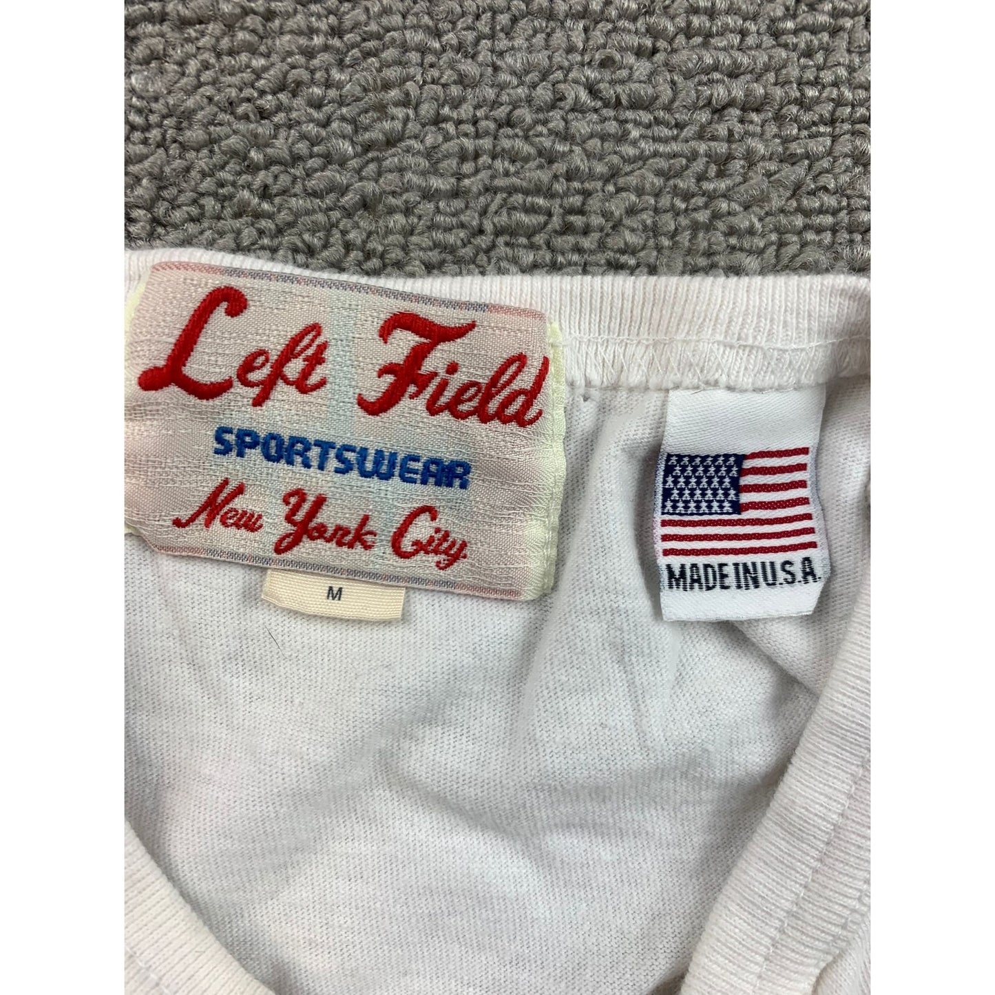 Left Field Woman Medium Sportswear Wild Air Crop Top Shirt White Pocket Tee