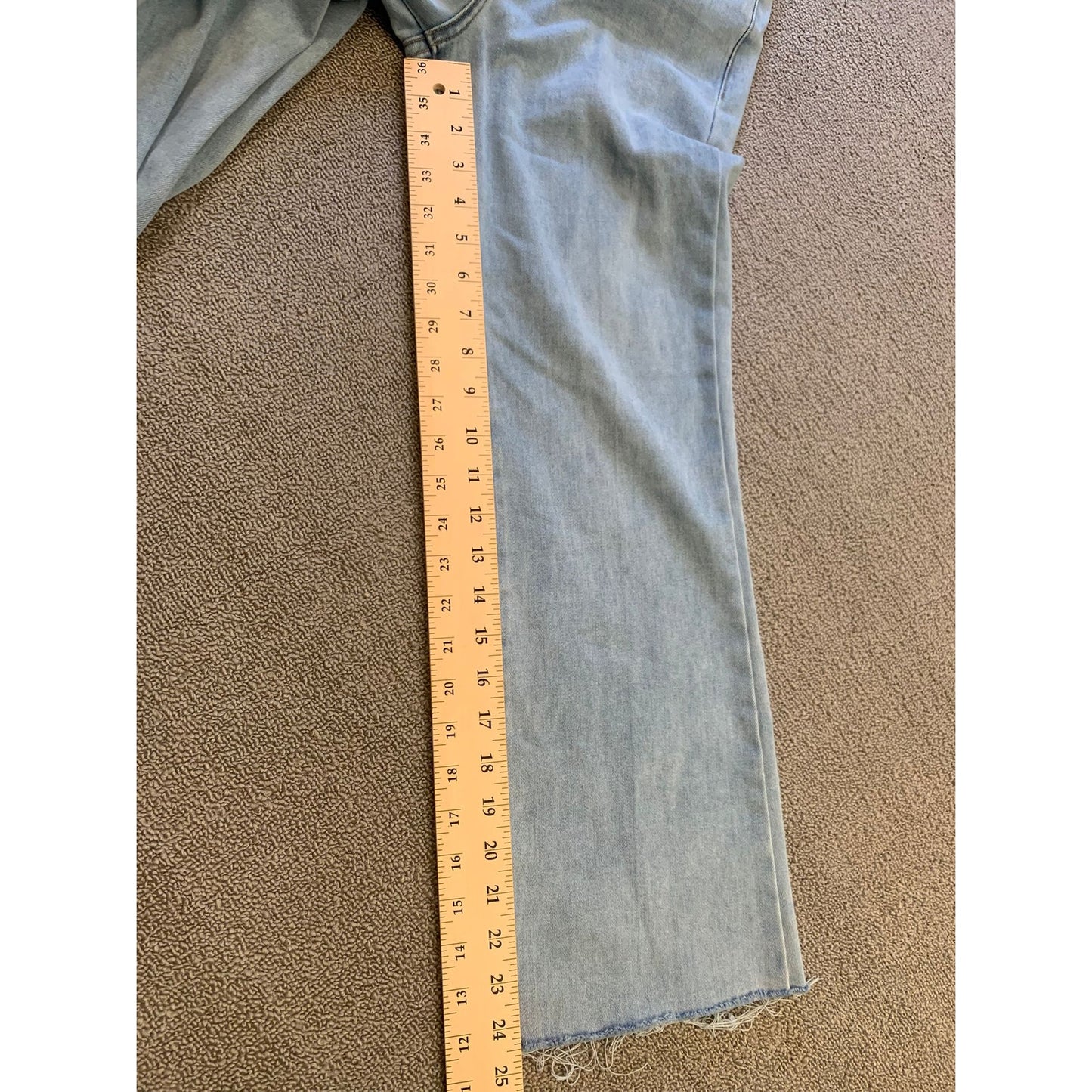 L.T.J. Letter to Juliet Denim Sicily Women's 27 Blue Jeans Raw Hem
