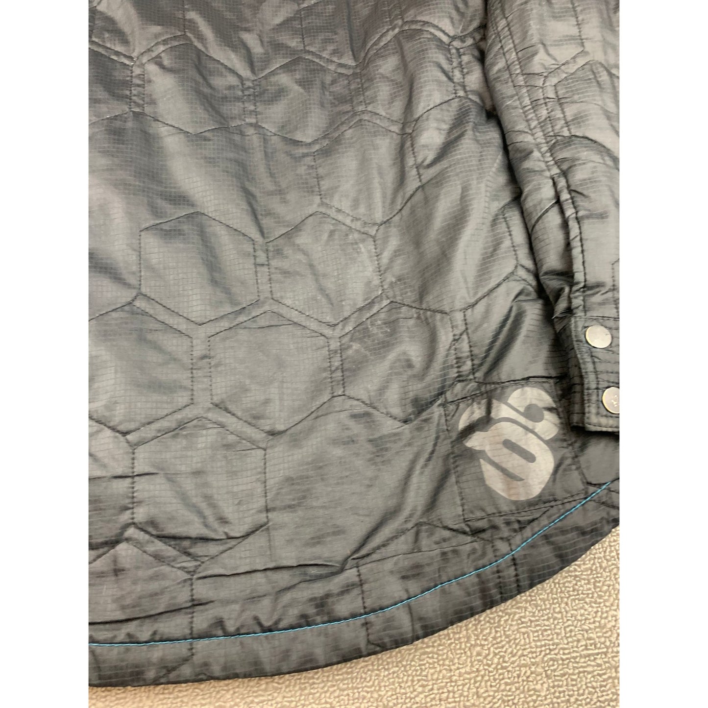 Hurley Men's XL Covert Black And Blue Quilted Jacket
