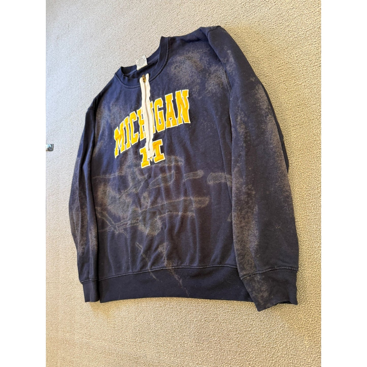 Stadium Athletics Men Large Blue Michigan Pullover Crewneck Sweatshirt