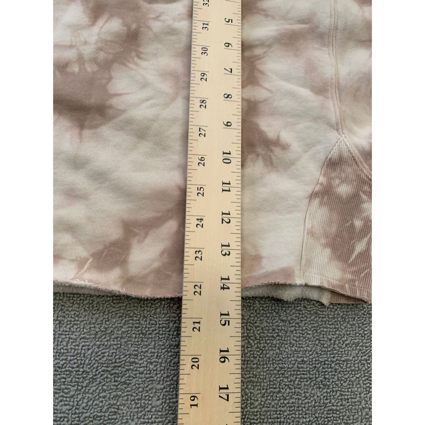 TNA Women Size 1 Brown Tie Dye Cropped Crewneck Sweatshirt
