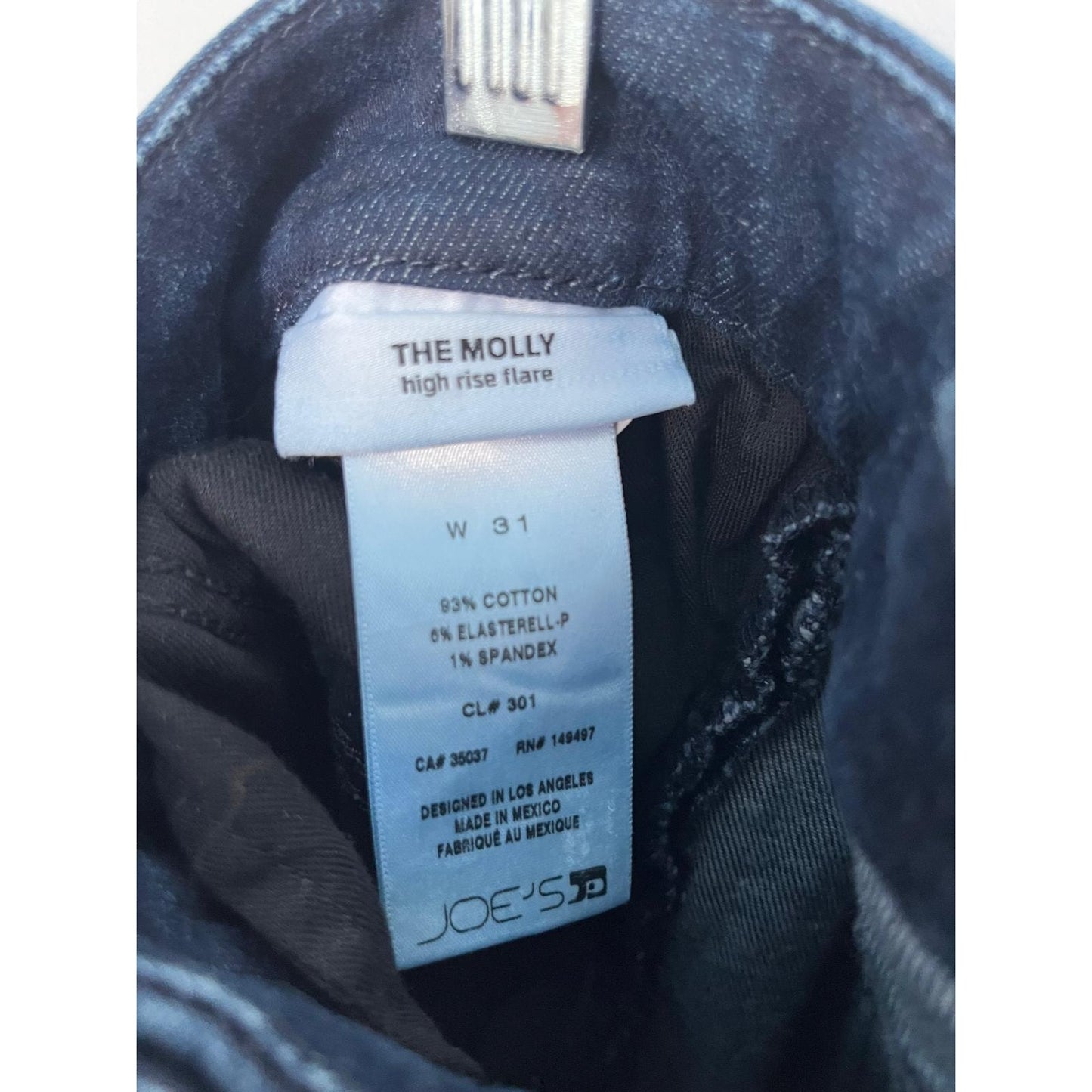 Joe's Jeans The Molly High Rise Flare Women's Size 31 Dark Wash Denim Jeans
