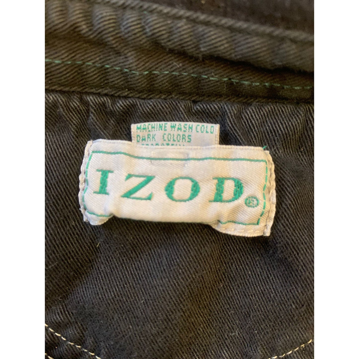 Vintage Izod Large Striped Long Sleeve Cropped Rugby Polo Shirt With Emblem