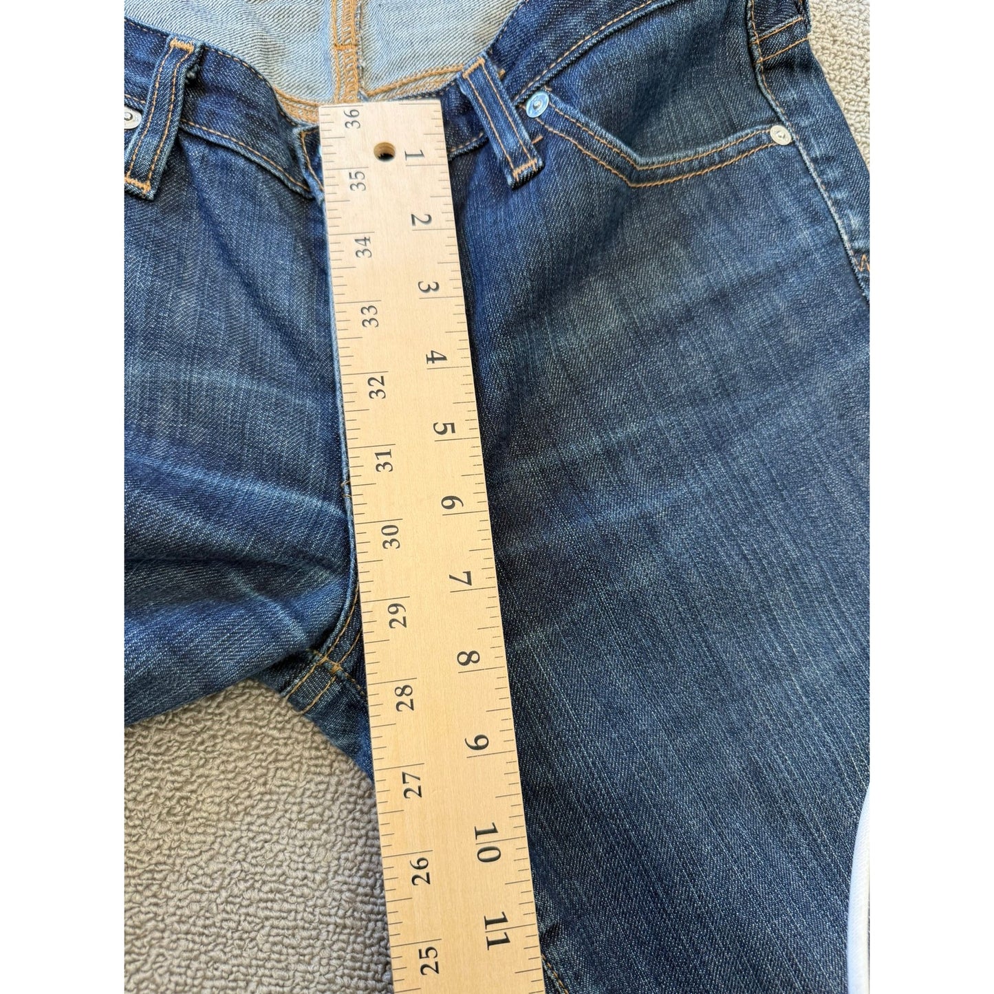 AG Adriano Goldschmied Size 29R Women's Dark Blue Wash Straight Denim Jeans