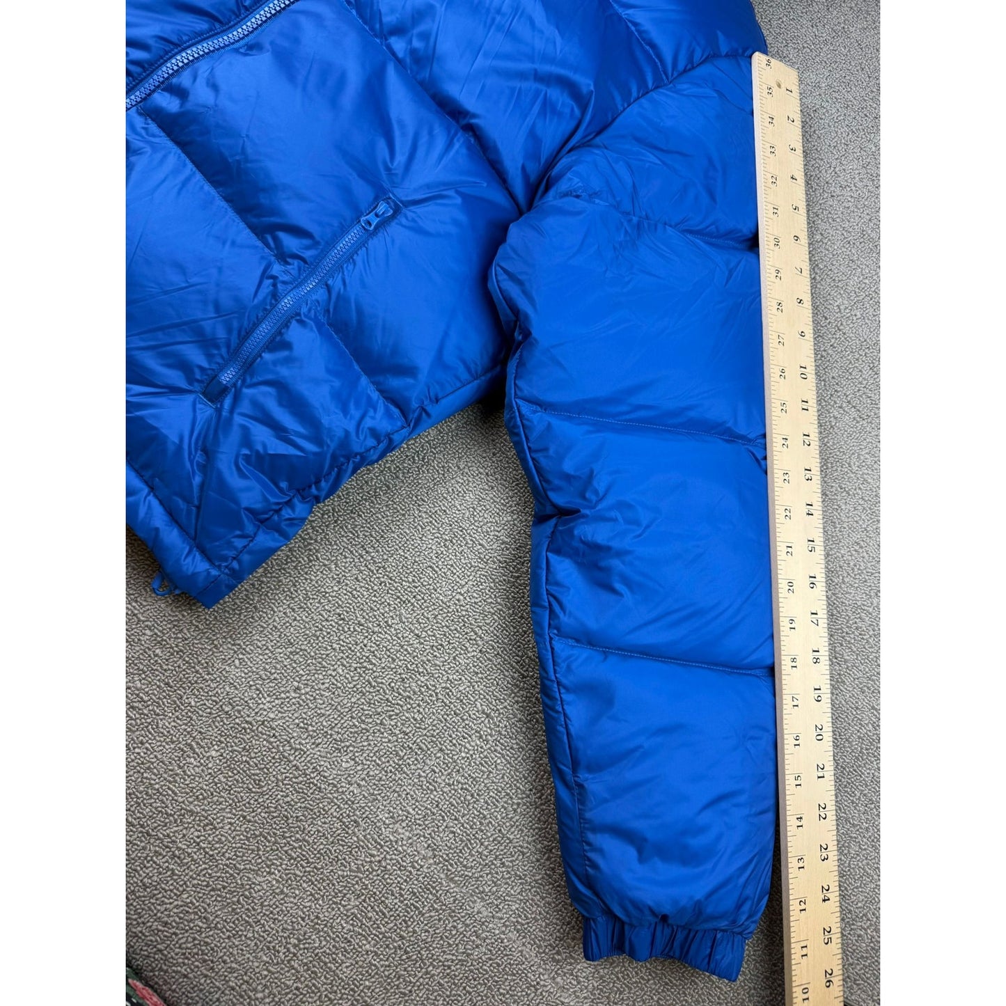 Sample Lacoste Men's Size Medium Blue Puffer Jacket Sample FW 22