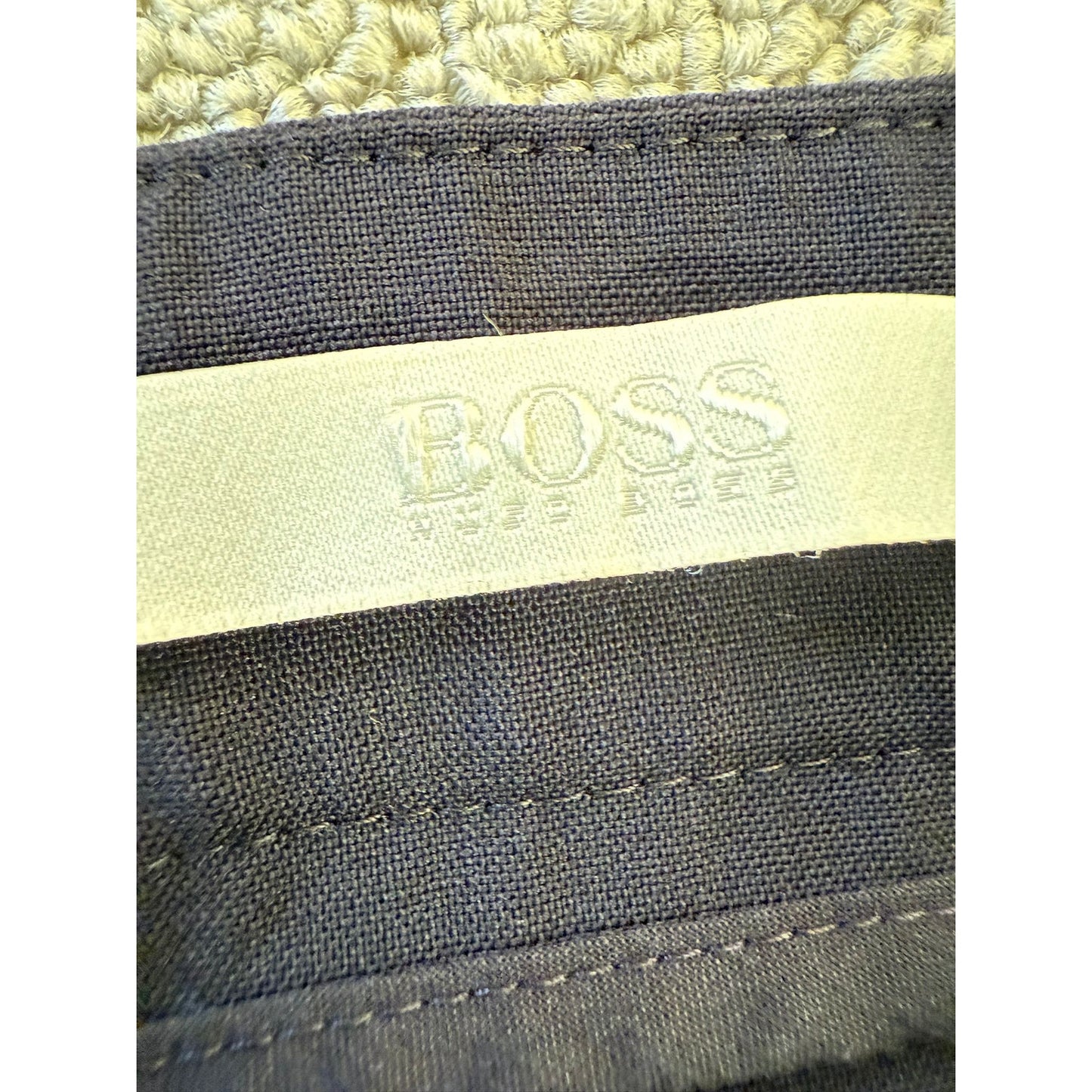 BOSS Hugo Boss Women's Dark Navy Wide Leg Pants US 10 Professional Style