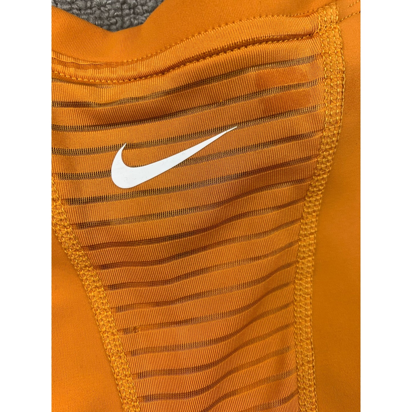 Nike Pro Dri-FIT Women’s S Orange Sleeveless Training Top 1/2 Zip Athletic Tank