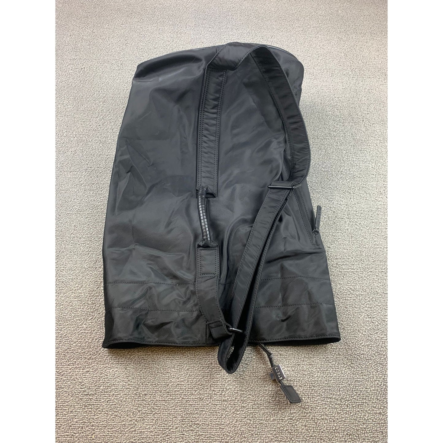 Staud Felix Men's Black Nylon Bag With Strap and handle. Drawstring