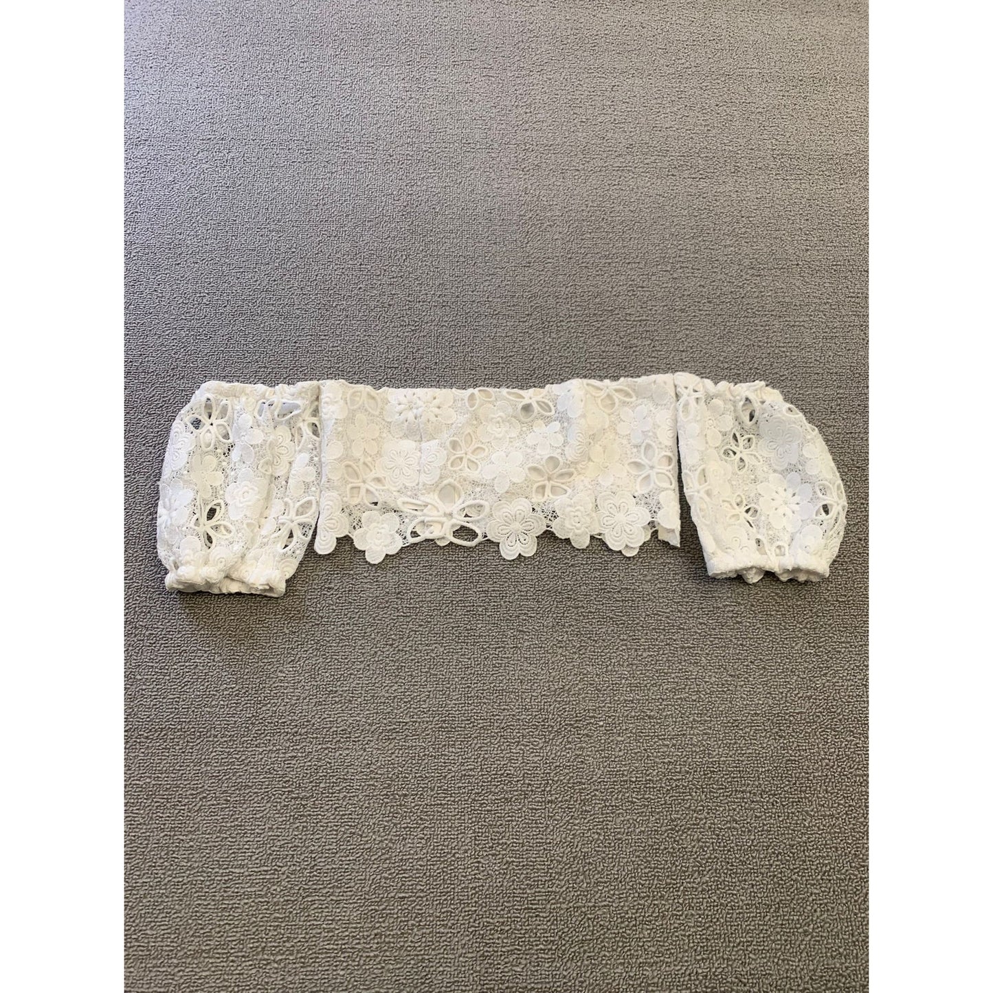 Majorelle Women's XXS White Floral Lace Neveya Crop Top