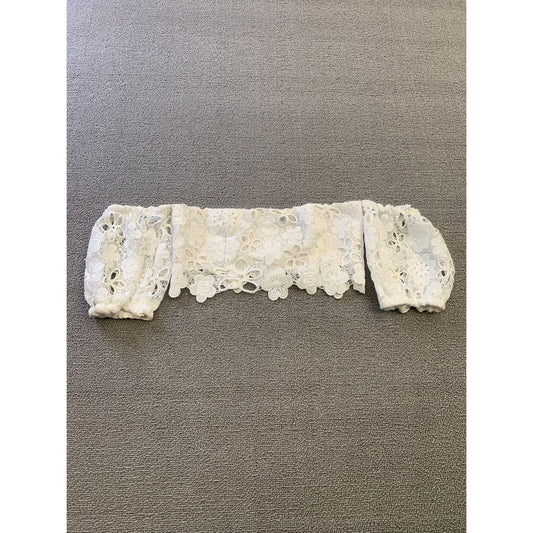 Majorelle Women's XXS White Floral Lace Neveya Crop Top