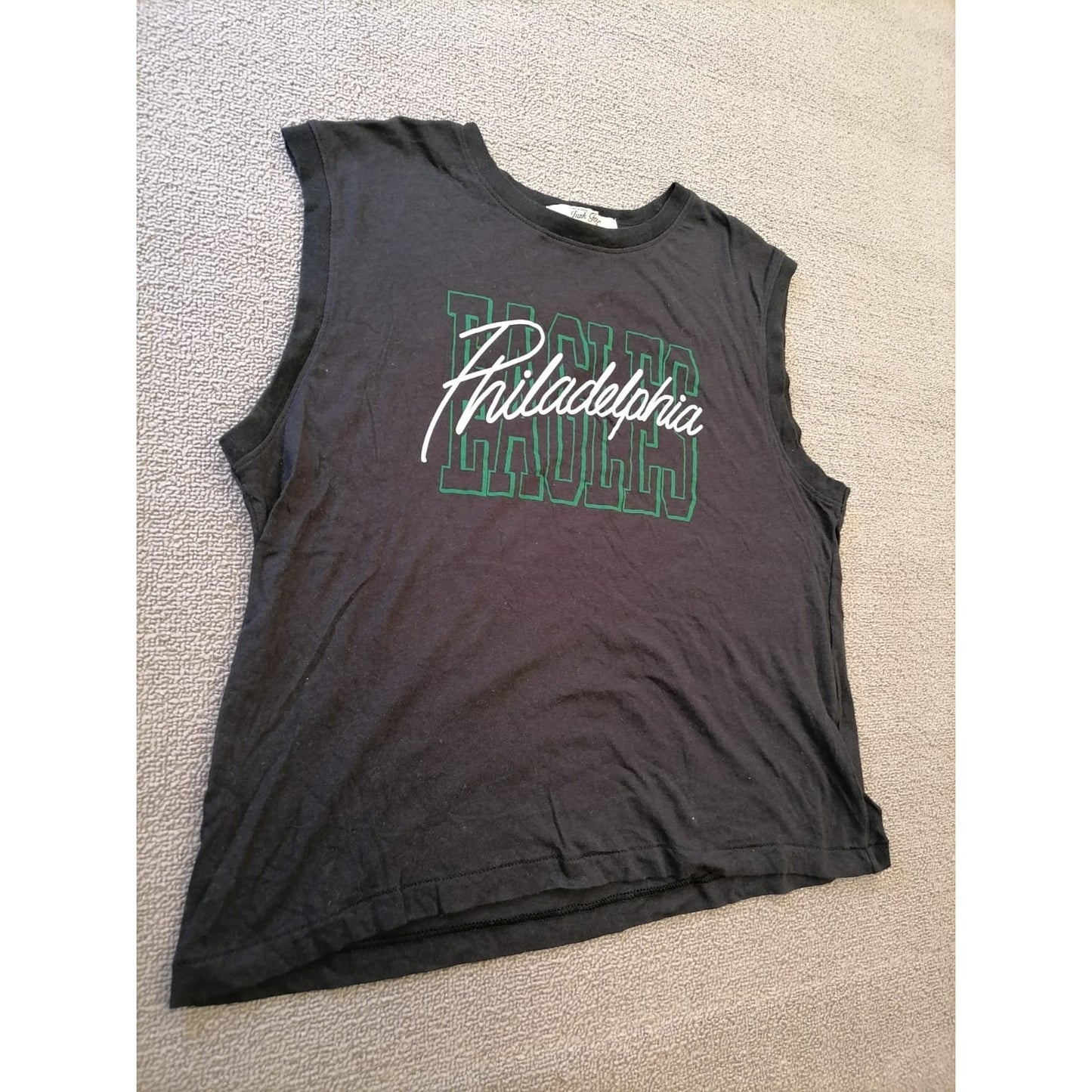 Junk Food Male XL Philadelphia Eagles Black Sleeveless Shirt NFL Football