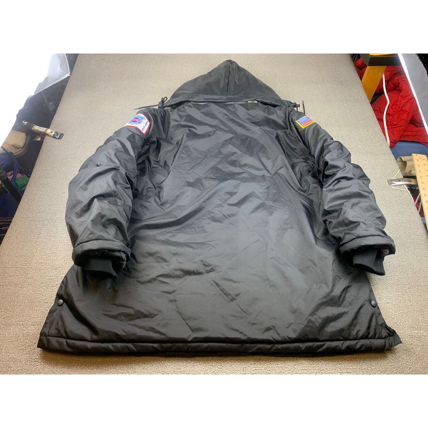 National Patrol Mens 2XL Black Jacket All Weather Puffer