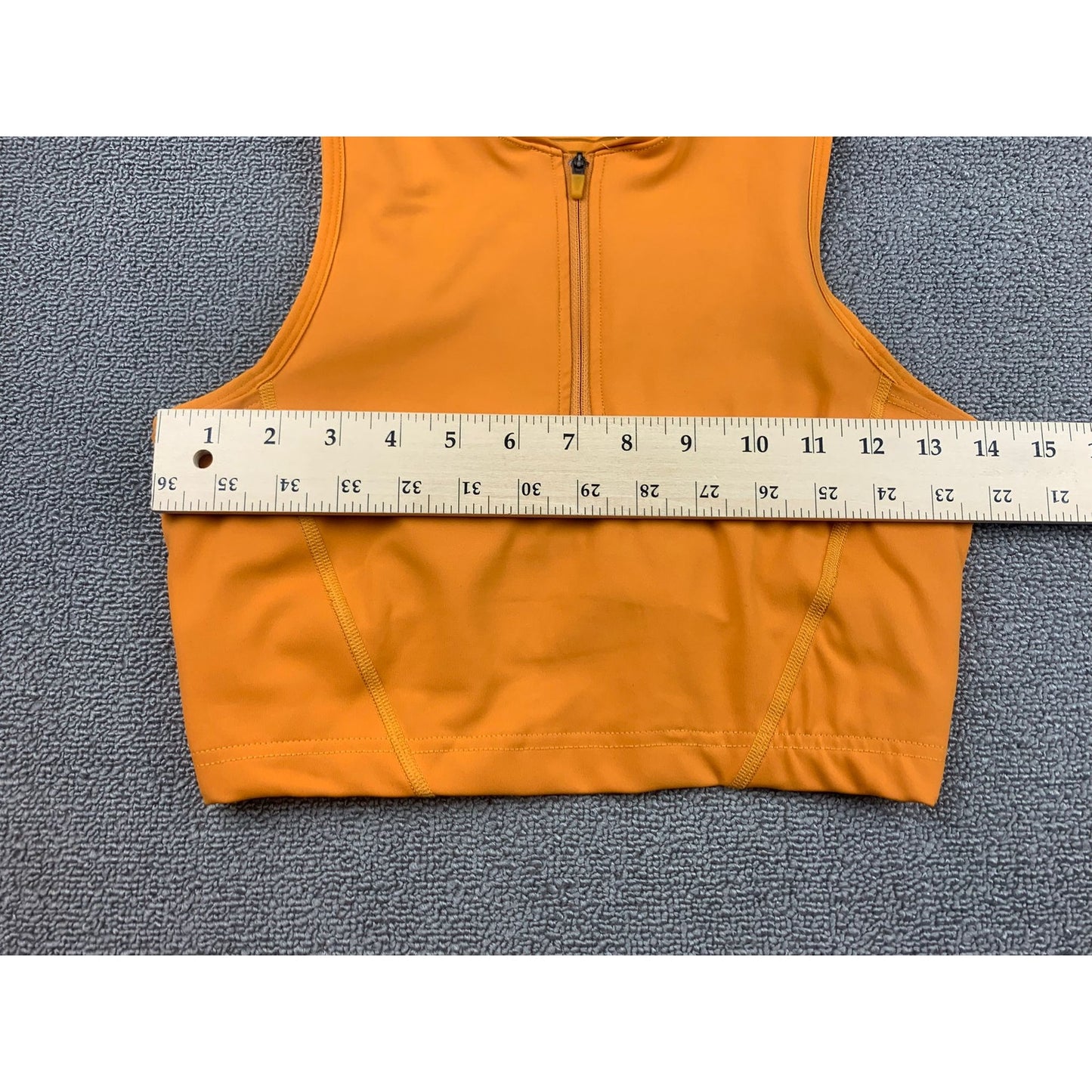 Nike Pro Dri-FIT Women’s S Orange Sleeveless Training Top 1/2 Zip Athletic Tank