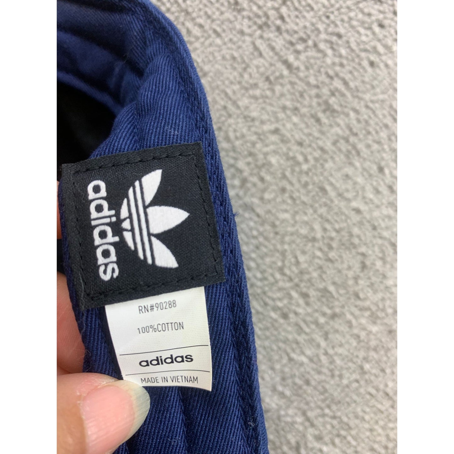 Adidas Men One Size Blue Baseball Cap Trefoil Logo Embroidered Adjustable Hat