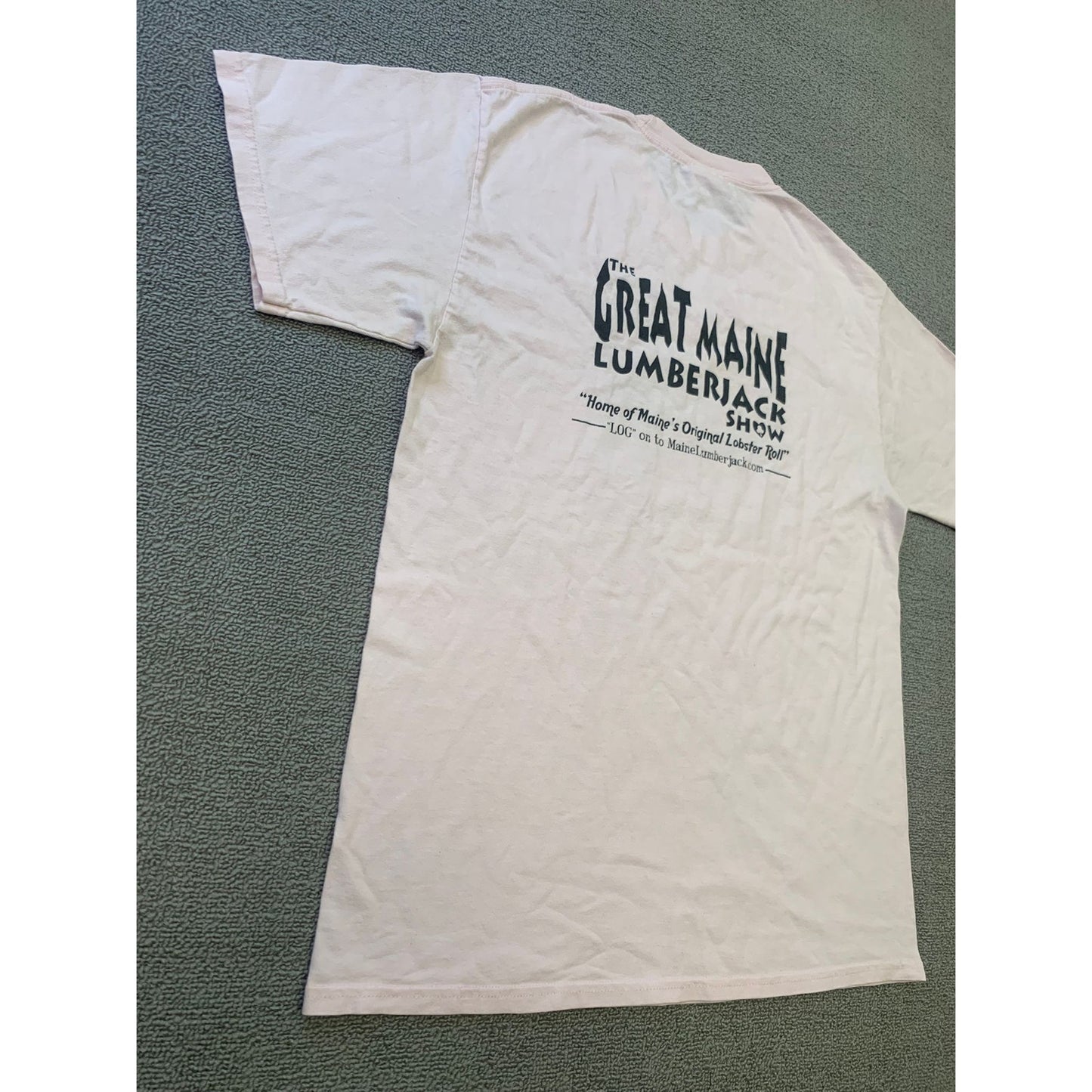 Port And Company Men Medium Pink The Great Maine Lumberjack Show T-Shirt