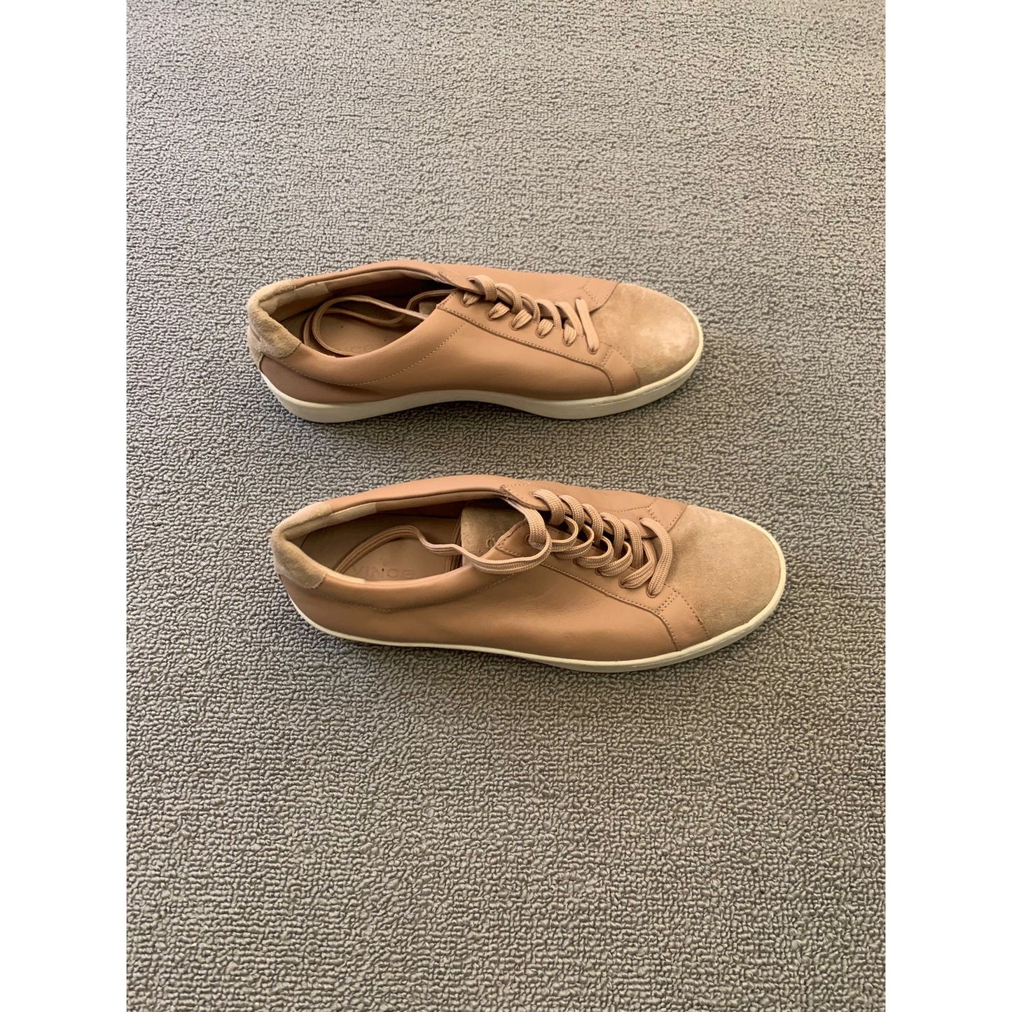 VINCE Women 7 Janna Suede Leather Low Top Lace Up Sneaker