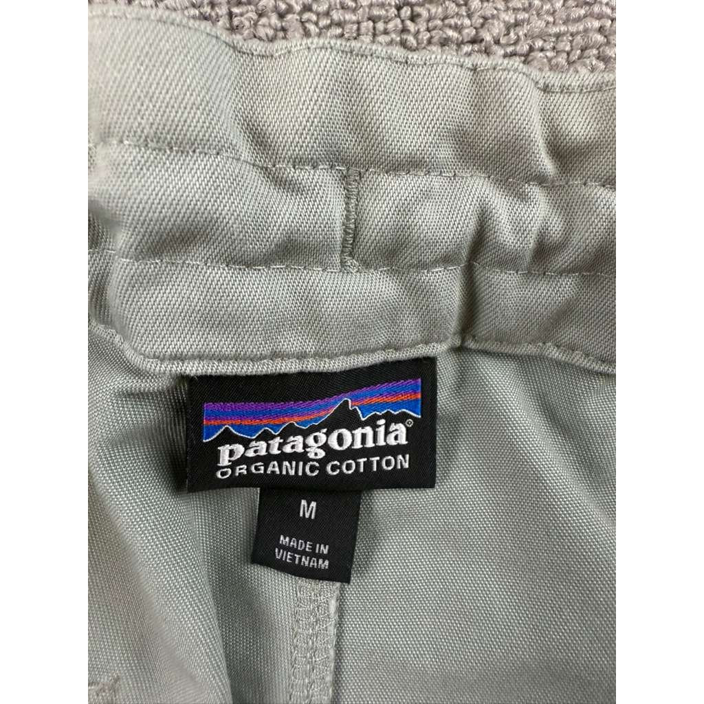Patagonia Pants Men's M Gray Organic Cotton Drawstring Waist Pockets Casual