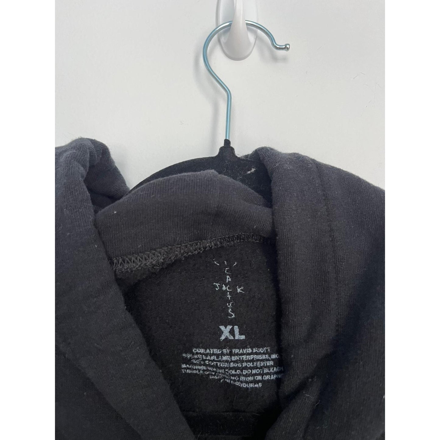Cactus Jack Travis Scott McDonalds Hoodie Men XL Black Apple Pie Graphic