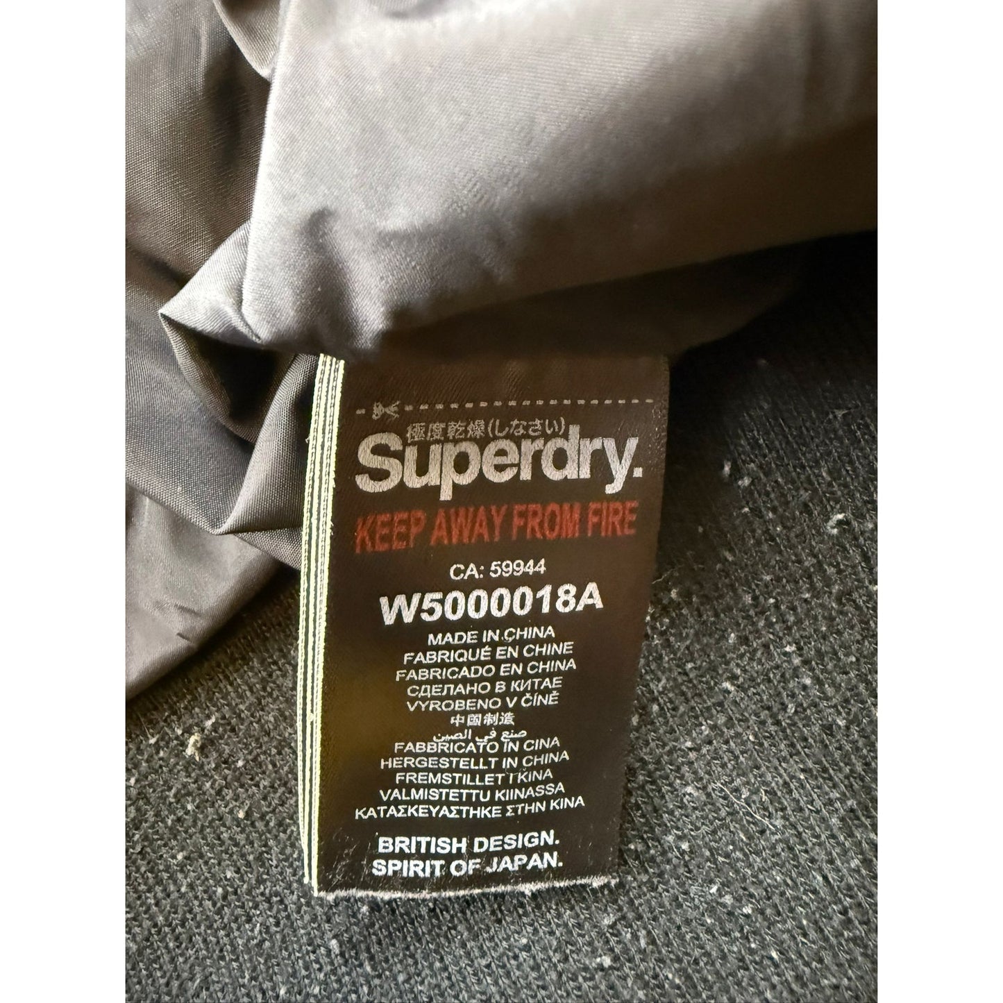 Superdry Everest Ella Bomber Jacket (W5000018A) Women US 8 Ice Grey