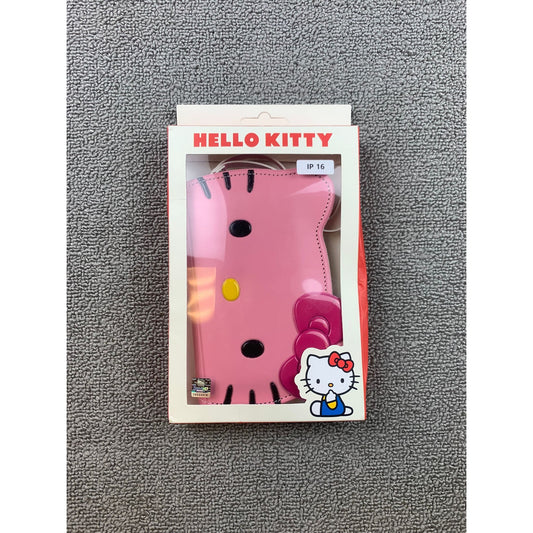 Hello Kitty Pink iPhone 16 Case Wallet Card Holder Wristlet