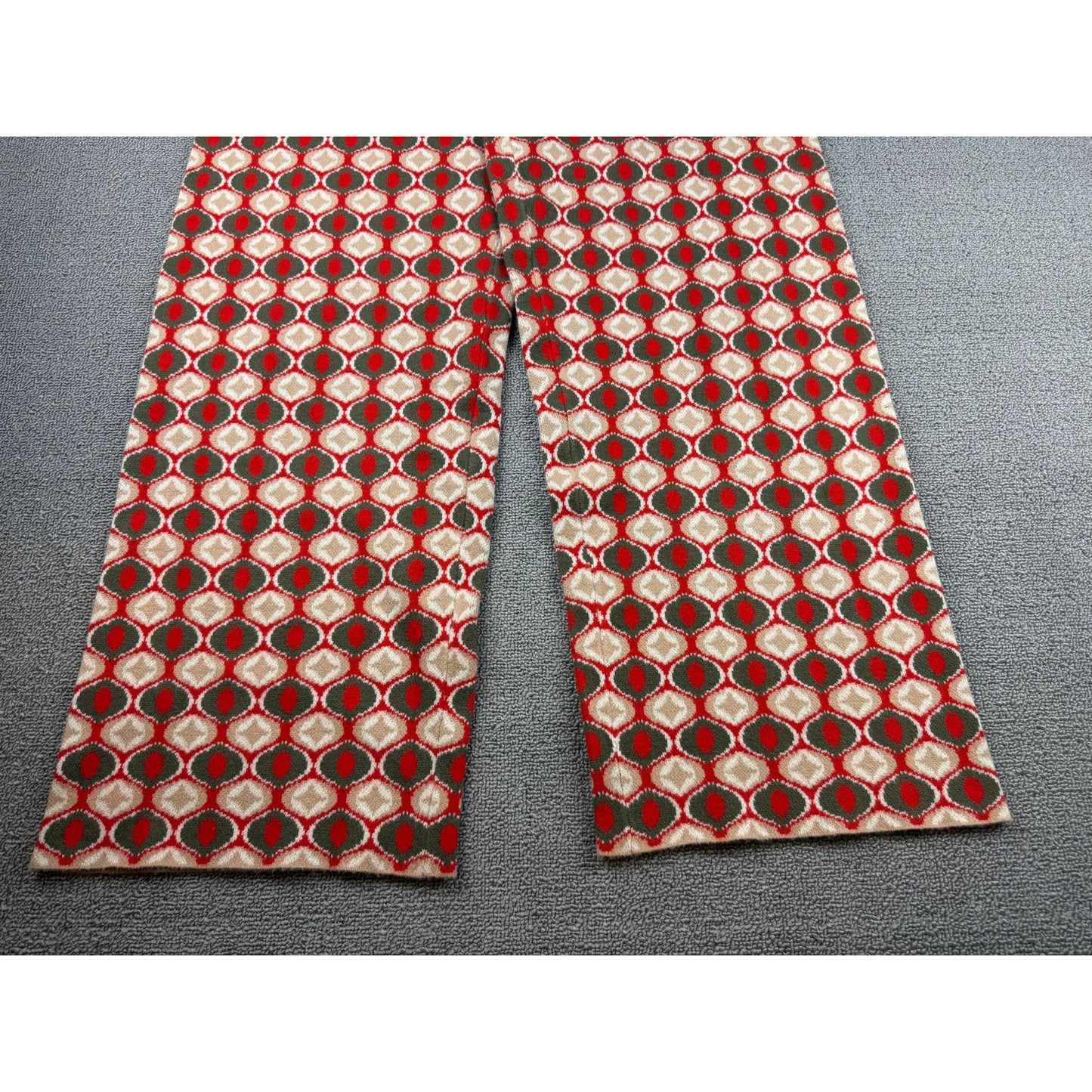 Show Me Your Mumu Women's XL Zermatt Sweater Pant Brown Geo Jacquard