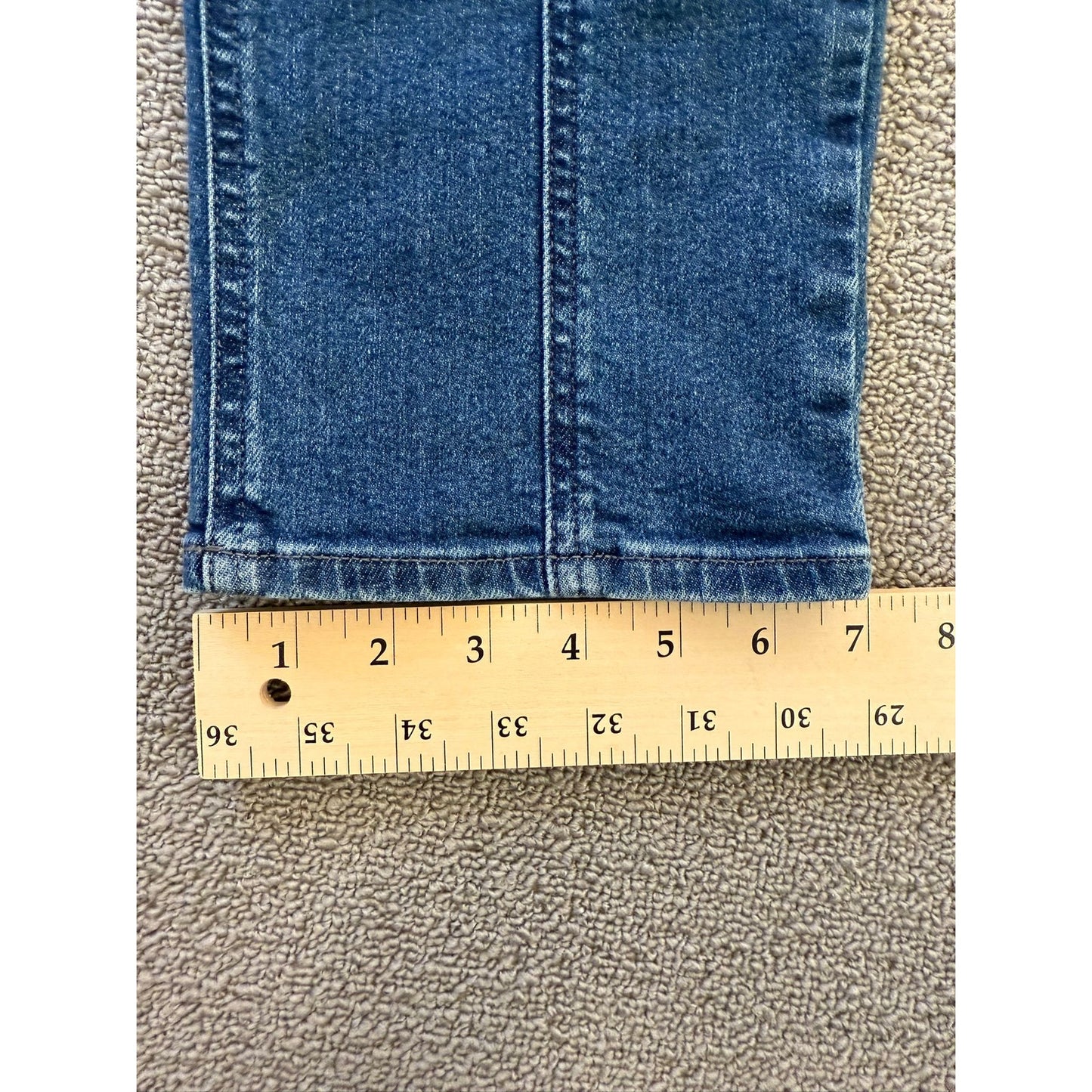 J.Crew Women's Size 25P Blue Straight Leg Cargo Jeans