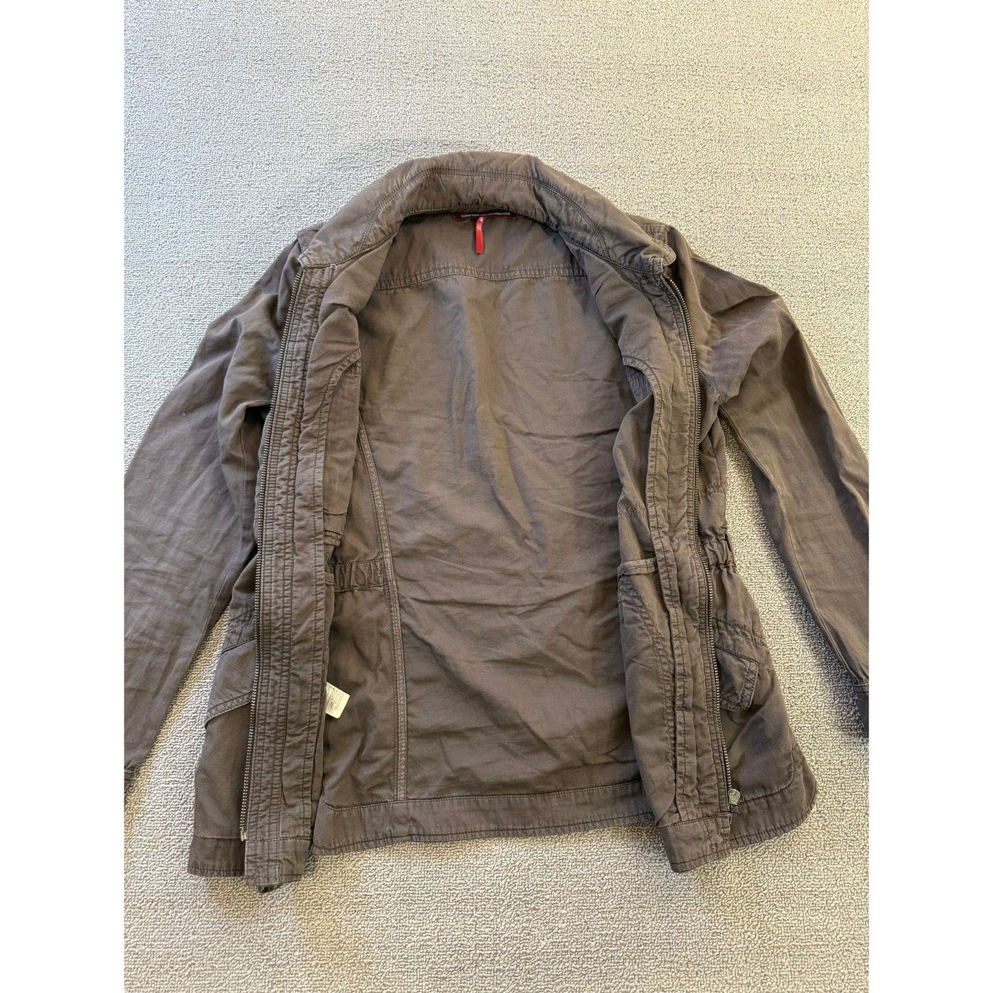 Comptoir des Cotonniers Women's 38 Brown Khaki Utility Field Jacket