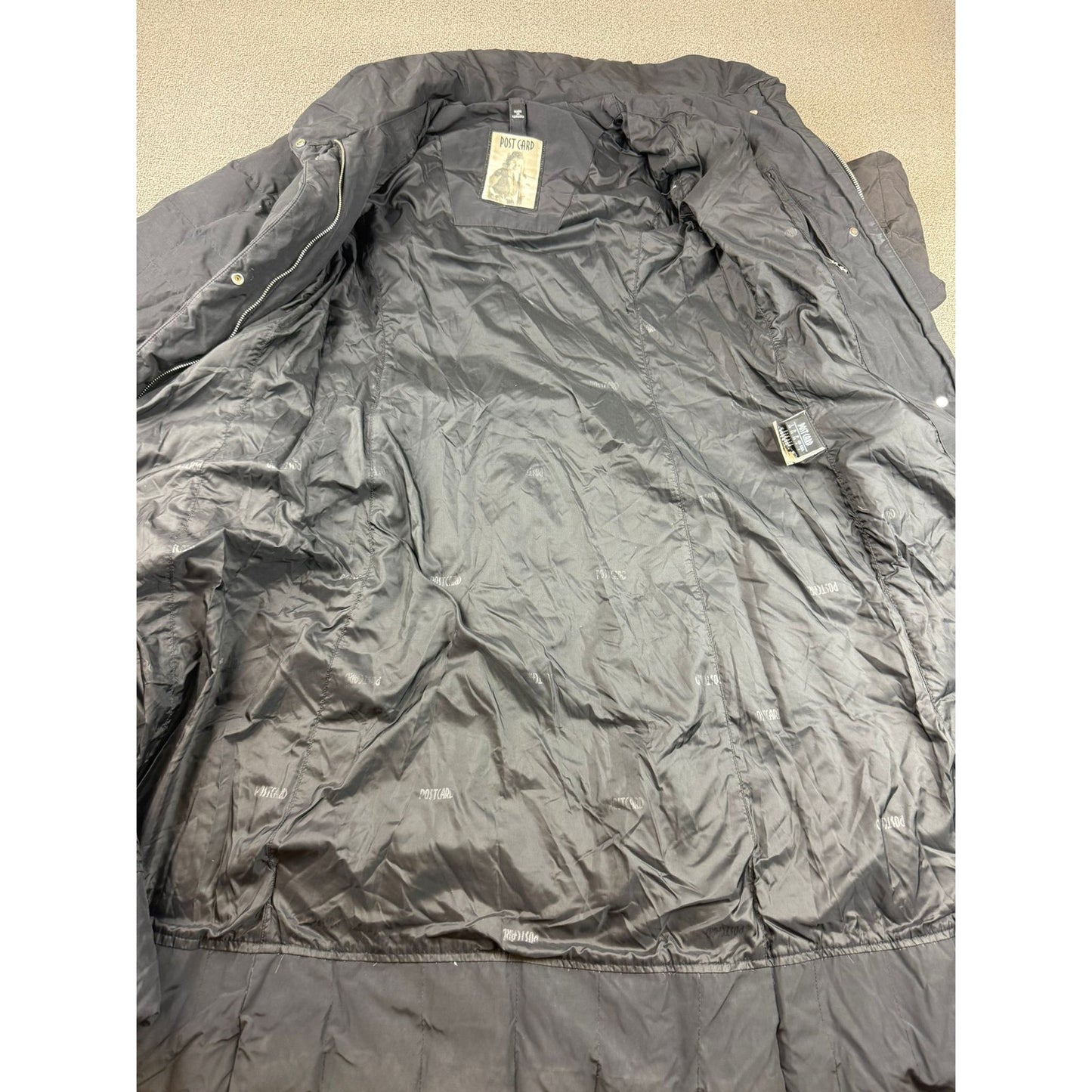 Post Card Women's 2 I38 GB4 Black Puffer Winter Coat Made In Romania