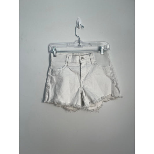 Joes Jeans Ozzie Shorts Women 25 White Denim Cutoff Frayed Hem 4 Inch