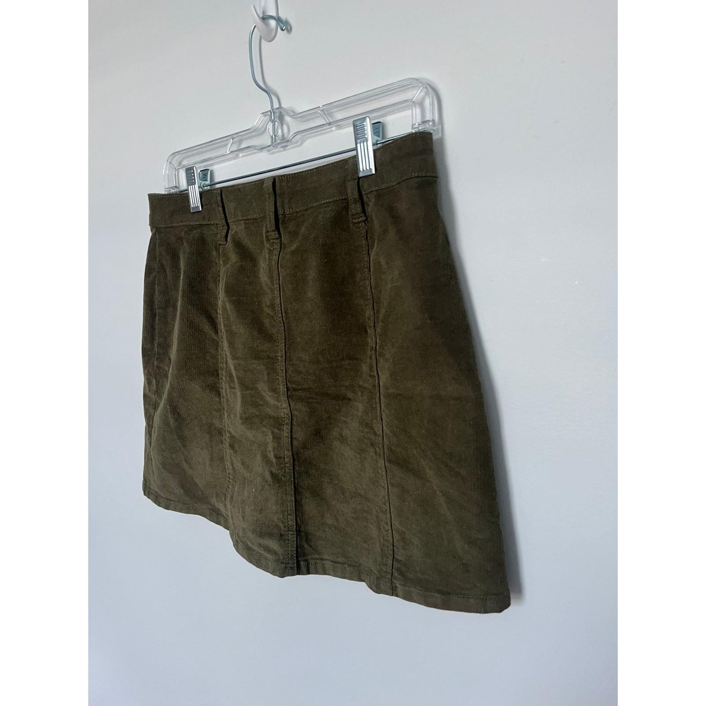 regeneration Corduroy Mini Skirt Women 9/29 Olive Green Fall Casual Retro