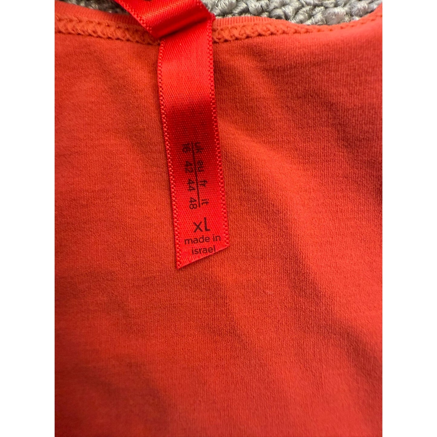 Spanx Women's XL Orange Sleeveless Top Scoop Neck Shapewear